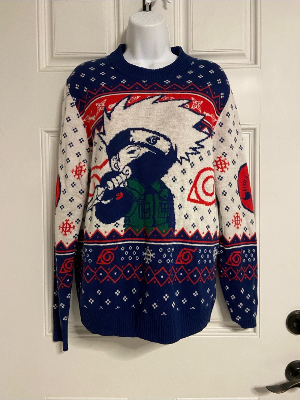 NARUTO SHIPPUDEN 2002 CHRISTMAS HOLIDAY Crew Neck Pullover Sweater